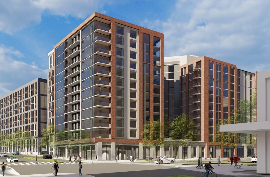 Render of development at 899 Maine Ave SW Washington DC