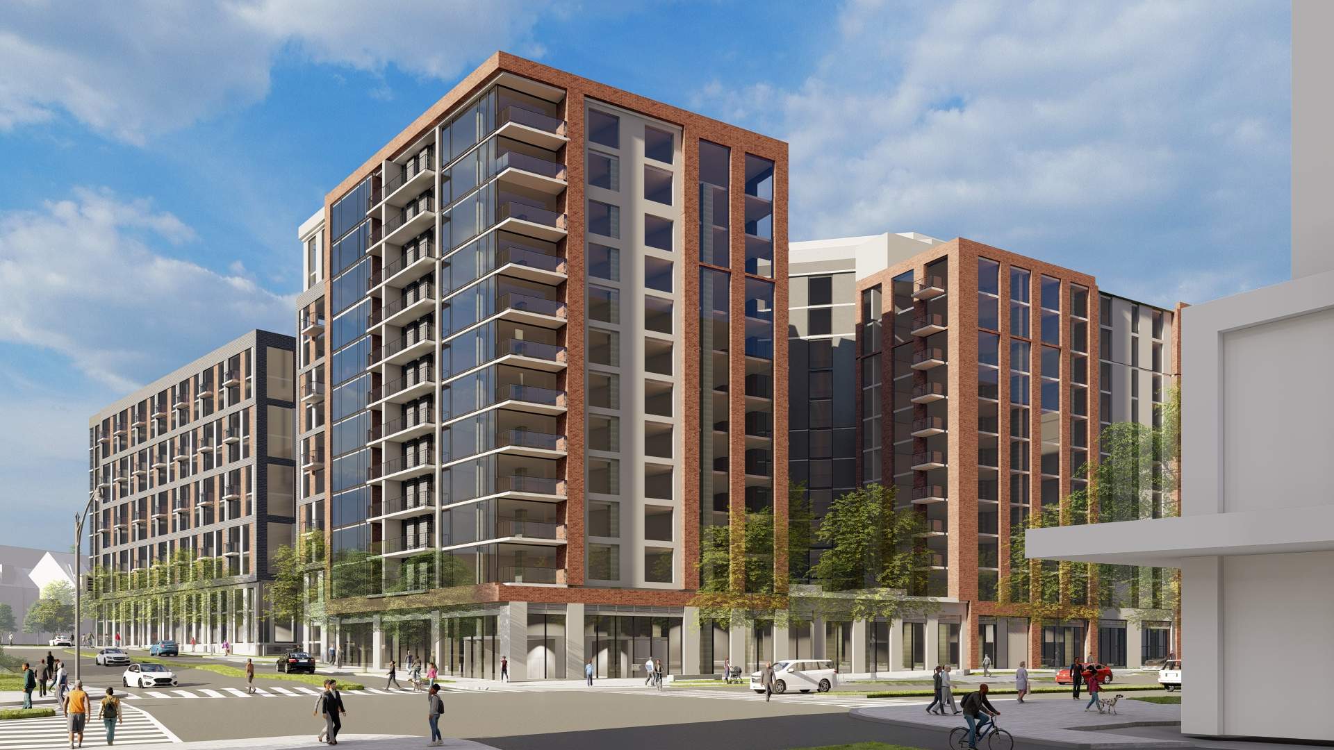 Render of development at 899 Maine Ave SW Washington DC